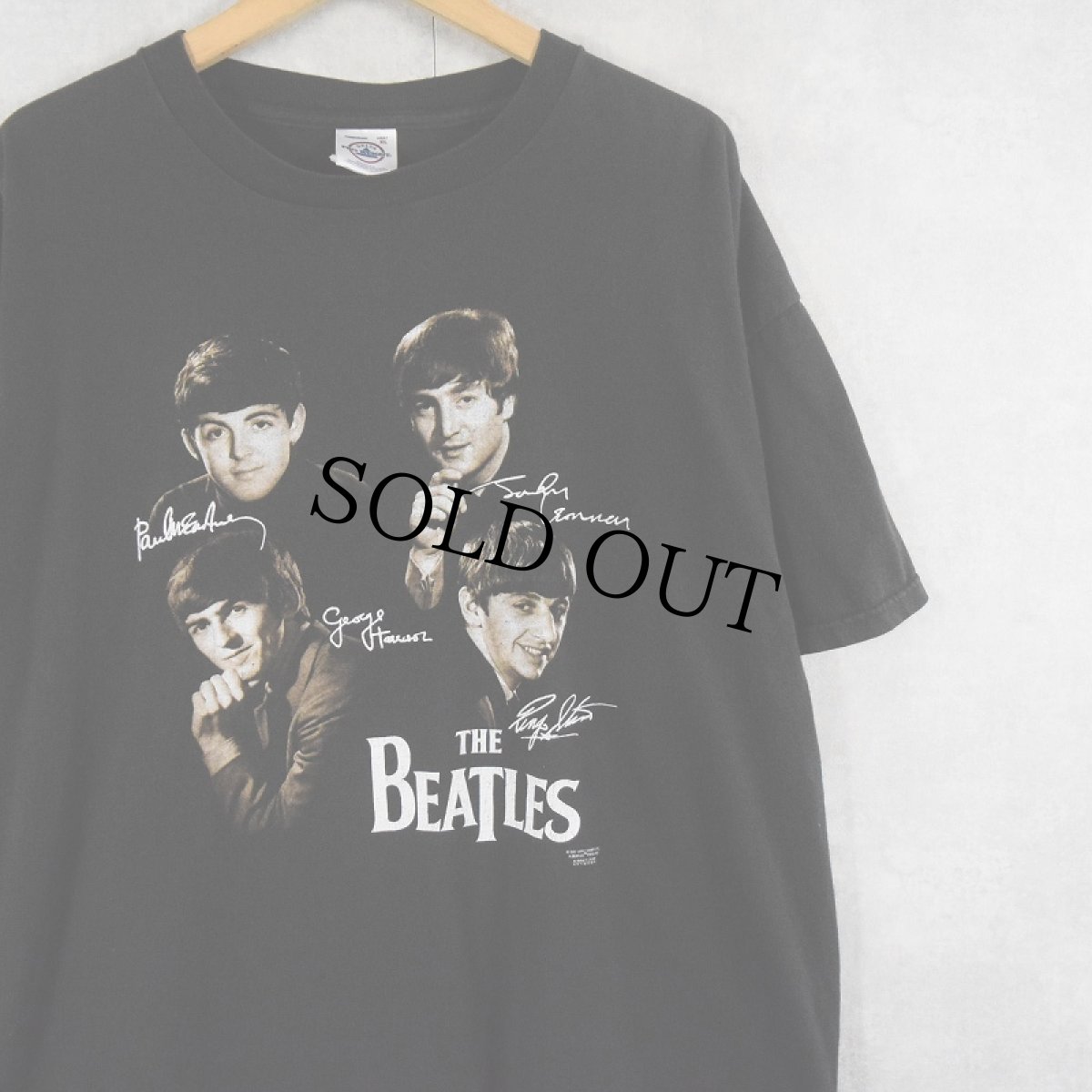 画像1: 2000's THE BEATLES USA製 ロックバンドTシャツ BLACK XL (1)