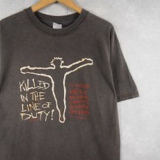 画像1: SOLID LIGHT "KILLED IN THE LINE OF DUTY " ジーザスプリントTシャツ L (1)