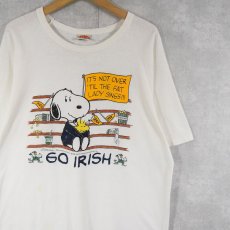 画像1: 90's SNOOPY USA製 "GO IRISH" キャラクタープリントTシャツ XL (1)