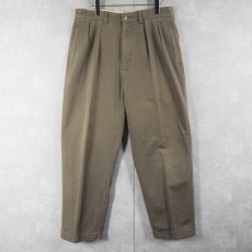 画像1: POLO Ralph Lauren "ADREW PANT" 2タックチノトラウザーズ W33 (1)