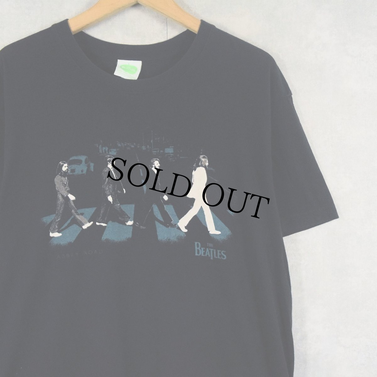 画像1: 2005 THE BEATLES "ABBEY ROAD" ロックバンドアルバムTシャツ BLACK L (1)