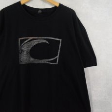 画像1: OVERHEAD SURF SHOP ロゴプリントTシャツBLACK 2XL (1)