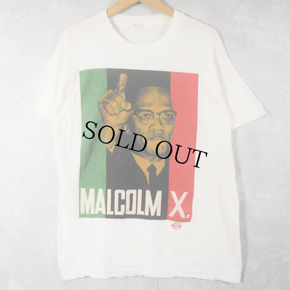 画像1: 80's MALCOM X. USA製 偉人名言プリントTシャツ XL (1)