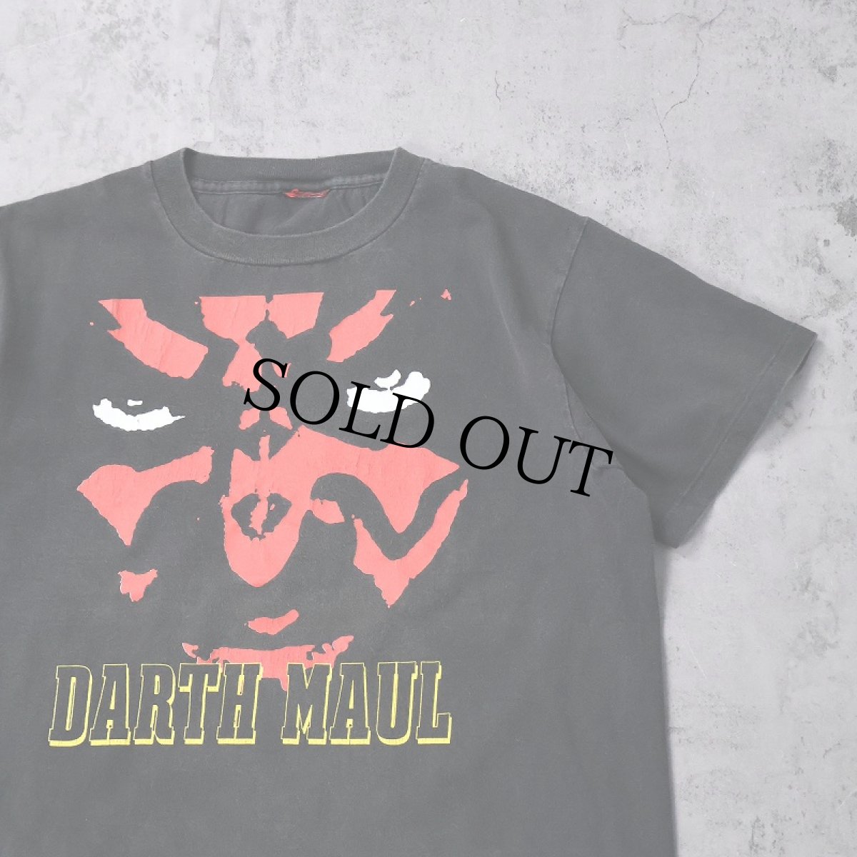 画像1: STAR WARS "DARTH MAUL" SF映画 キャラクタープリントTシャツ BLACK (1)