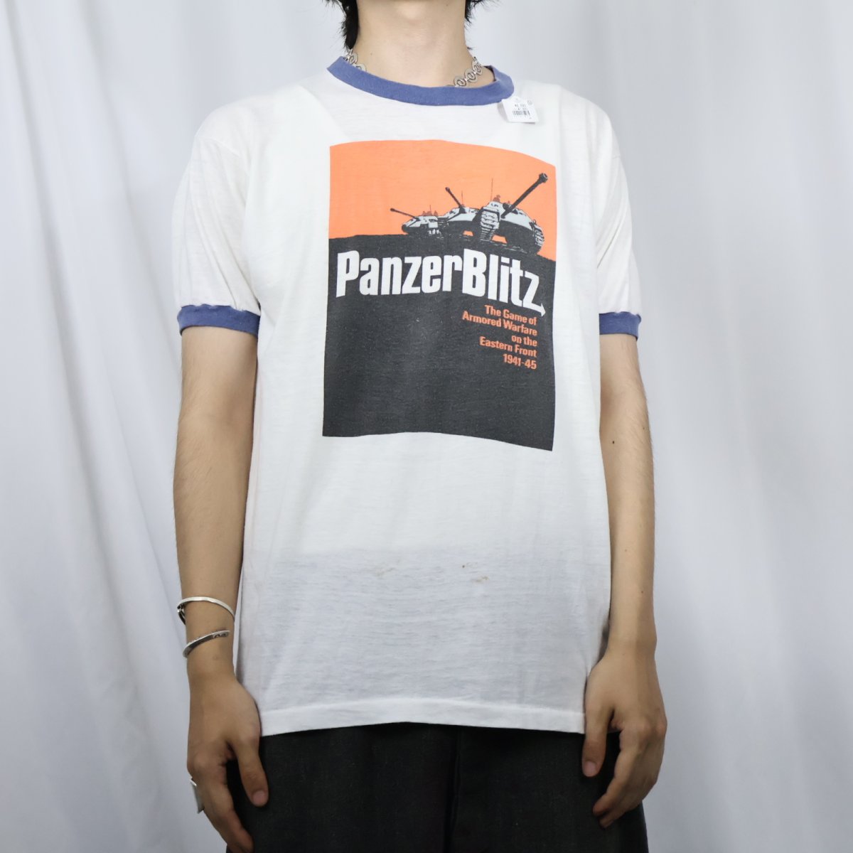 画像2: 80's PanzerBlitz ボードゲームプリントリンガーTシャツ (2)