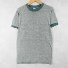 画像2: 70's TOWN CRAFT 無地リンガーTシャツ M (2)