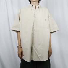 画像2: POLO Ralph Lauren "BLAKE" ロゴ刺繍 コットンボタンダウンシャツ L (2)