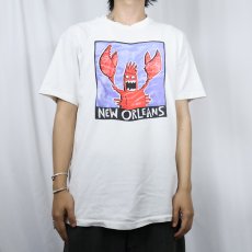 画像3: 90's BIG HED USA製 "NEW ORLEANS" アートプリントTシャツ L (3)
