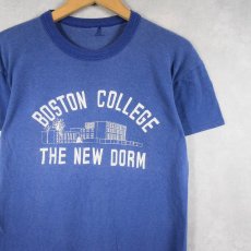 画像1: 70's "BOSTON COLLEGE THE NEW DORM" カレッジプリントT (1)