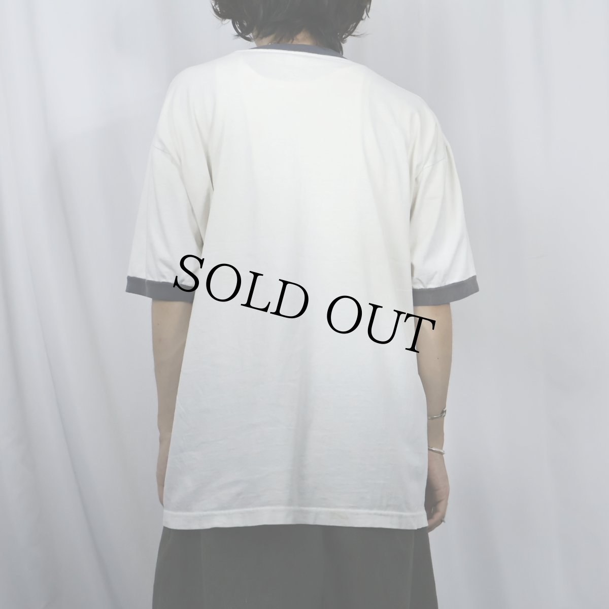 画像3: GHOSTBUSTERS "Stay Puft Marshmallow Man" 映画キャラクタープリントリンガーTシャツ (3)