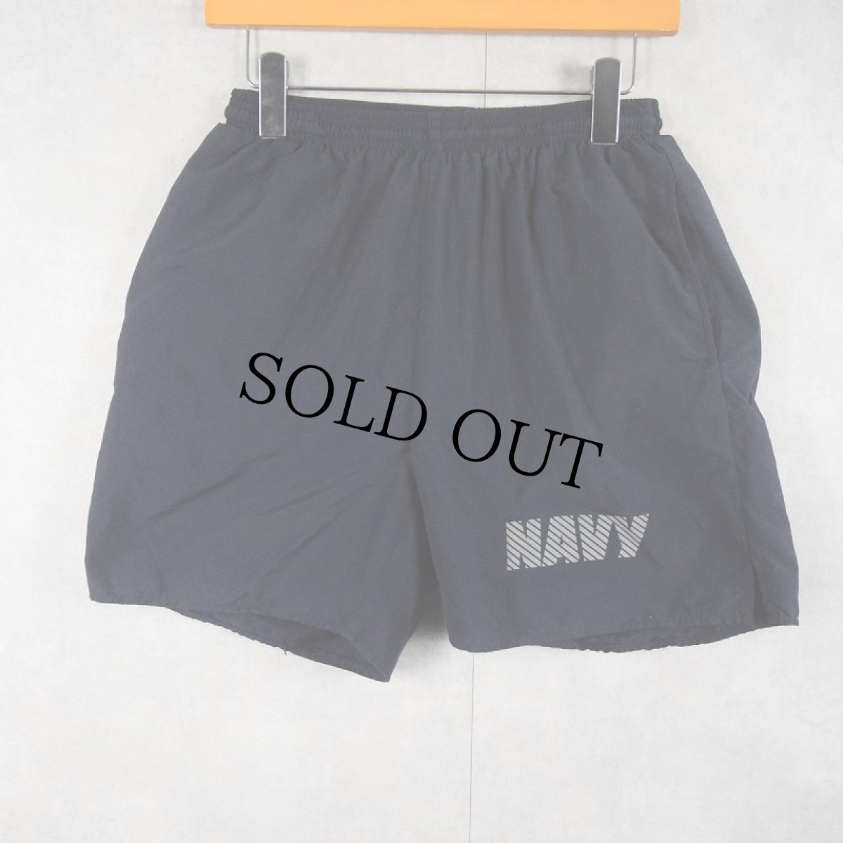 画像1: U.S.NAVY トレーニングショーツ SMALL (1)