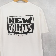 画像2: 90's BIG HED USA製 "NEW ORLEANS" アートプリントTシャツ L (2)