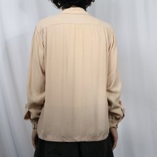 画像3: 〜60's USA製 レーヨンオープンカラーシャツ M (3)