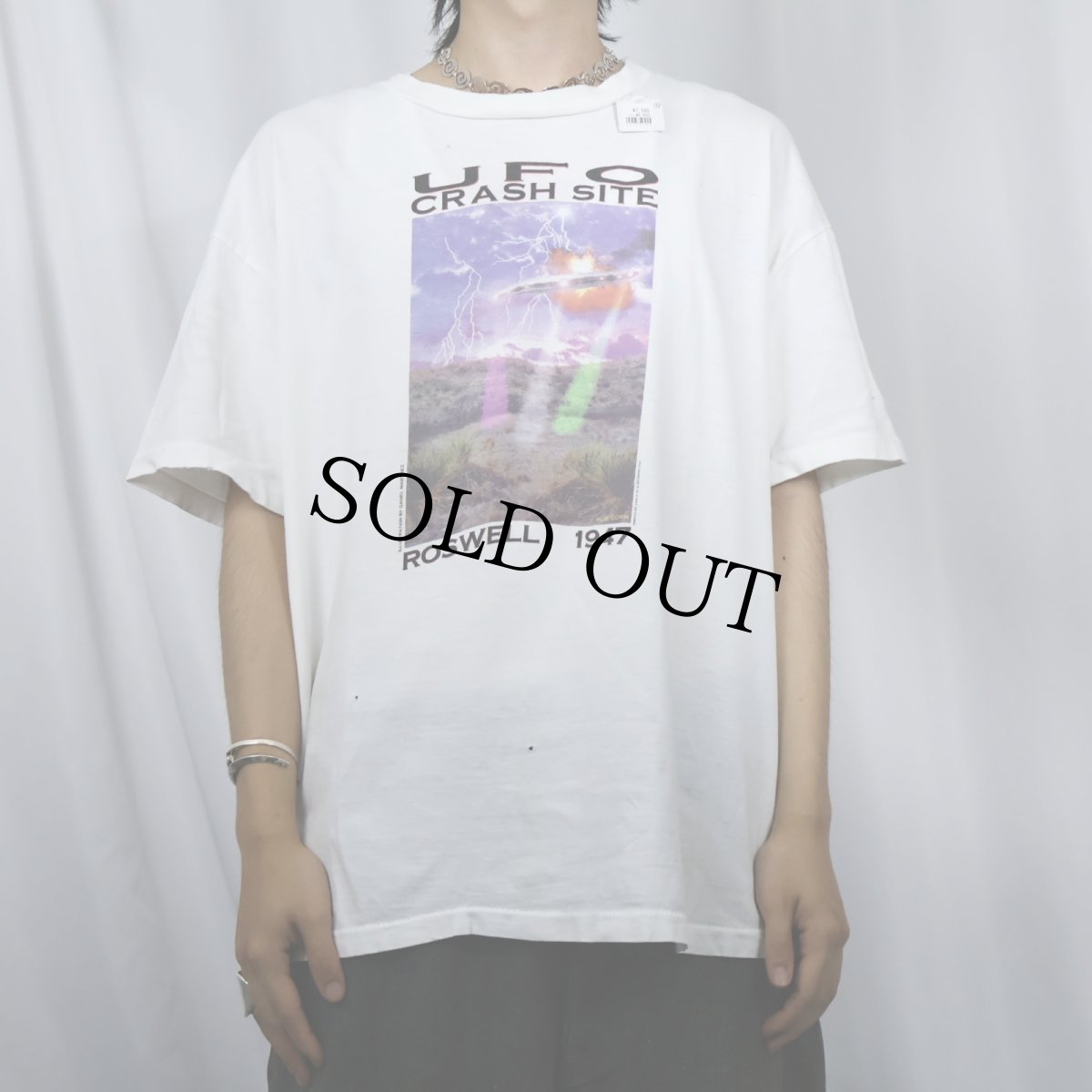 画像2: 90's "UFO CRASH SITE" UFOプリントTシャツ XL (2)