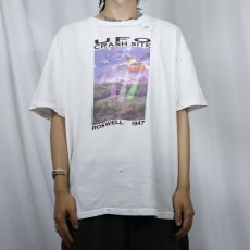画像2: 90's "UFO CRASH SITE" UFOプリントTシャツ XL (2)