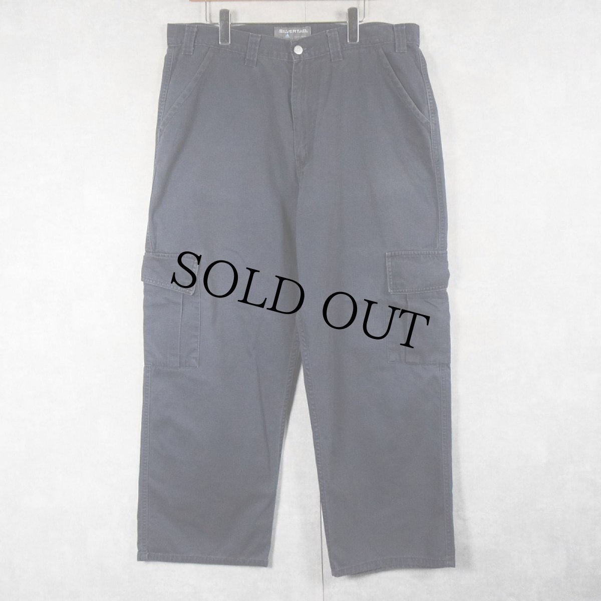 画像1: 2000's Levi's SILVER TAB コットンカーゴパンツ NAVY W37 (1)