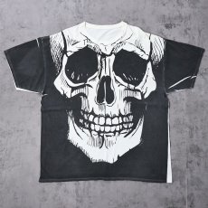 画像1: スカル 大判プリントTシャツ (1)