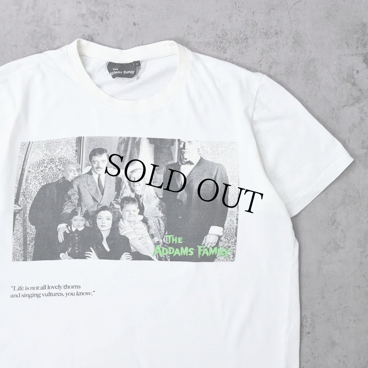画像1: THE ADDAMS FAMILY ホラーコメディ プリントTシャツ M (1)