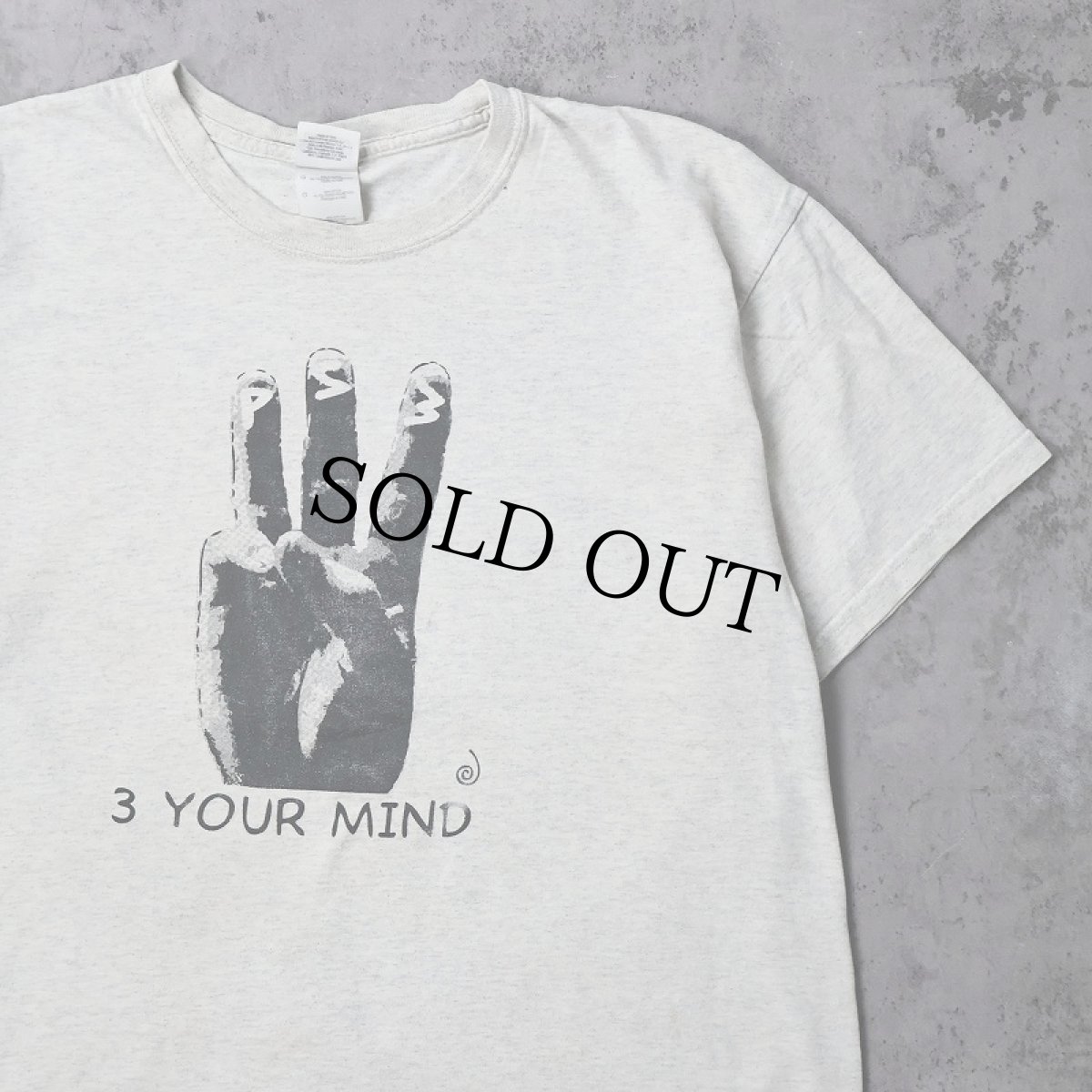 画像1: 3 YOUR MIND プリントTシャツ L (1)
