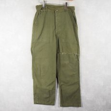画像3: 50's U.S.ARMY "サイドアジャスタ付き" カスタムベイカーパンツ W31-33 (3)