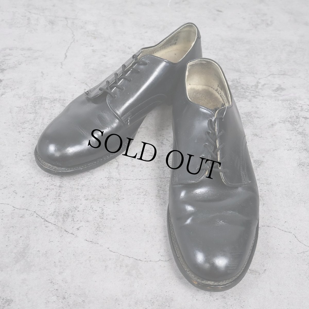 画像1: 90's U.S.NAVY サービスシューズ BLACK 29cm (1)