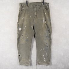 画像1: Dickies ペンキペイント ダックペインターパンツ W36 (1)