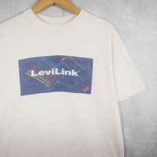 画像1: 90's Levi's USA製 "LeviLink" プリントTシャツ L (1)