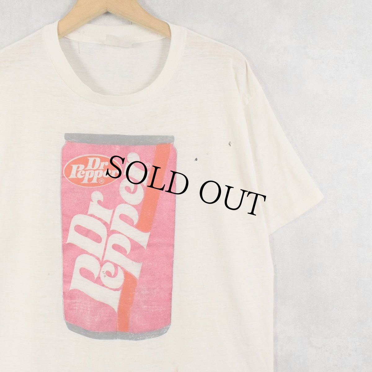 画像1: 80's Dr Pepper 炭酸飲料メーカー プリントTシャツ (1)