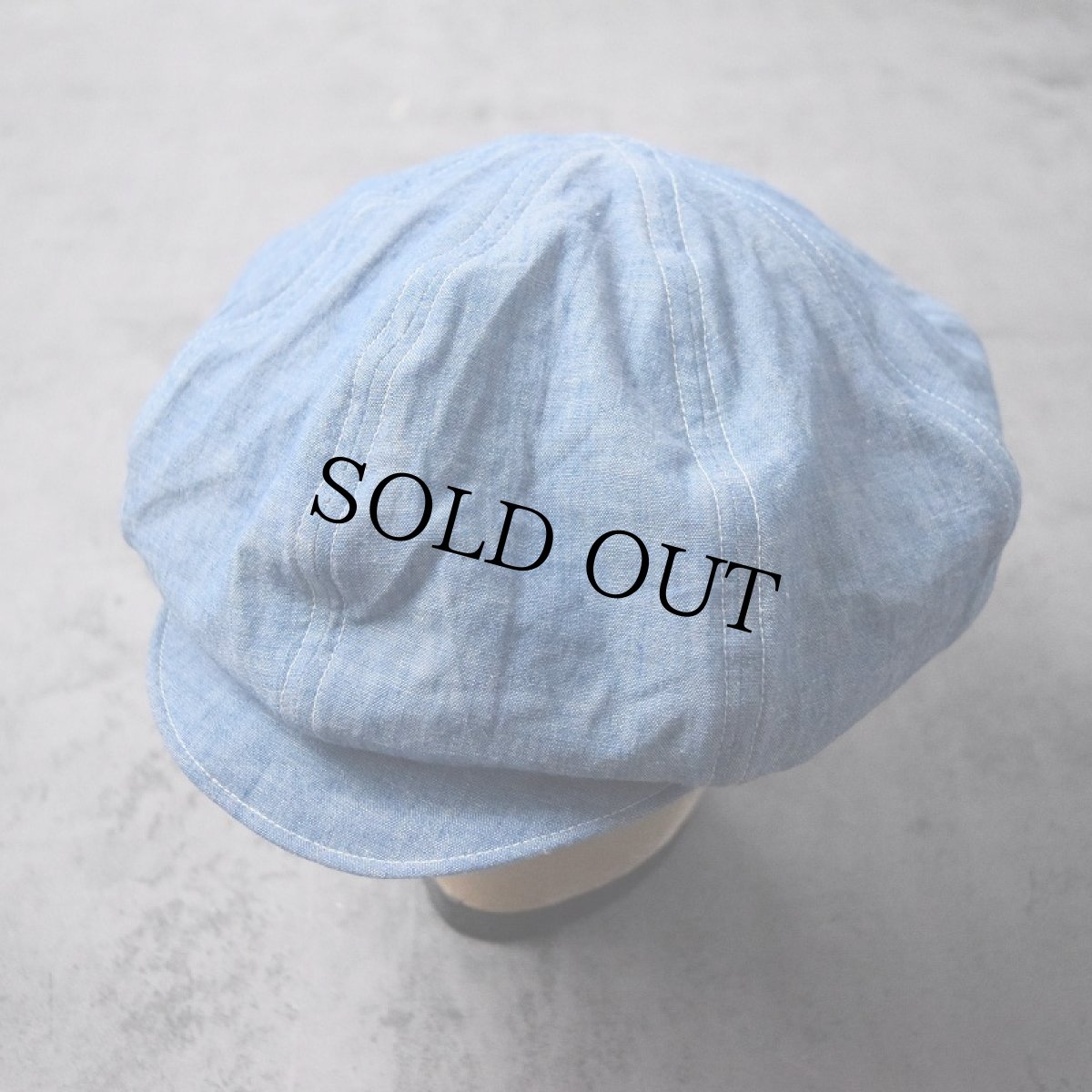 画像1: little Original "50〜60's Chambray Fabric"  Remake Casquette (1)