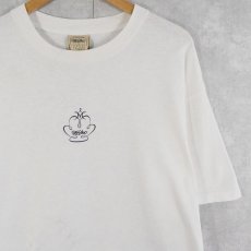画像2: 90's mossimo USA製 "CHIVALROUS" ロゴプリントTシャツ L (2)