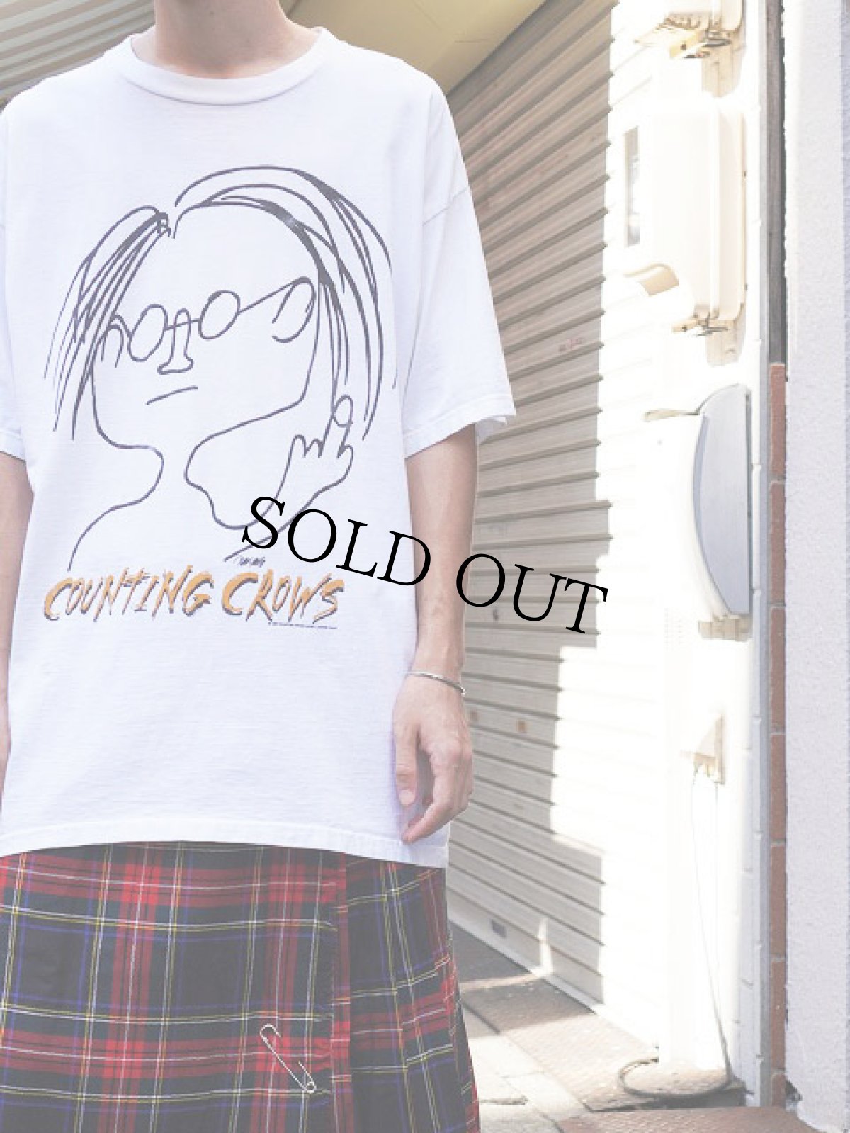 画像1: Counting Crows ロックバンドプリントTシャツ (1)