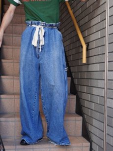 画像2: PEPE JEANS ワイドデニム ペインターパンツ W35 (2)