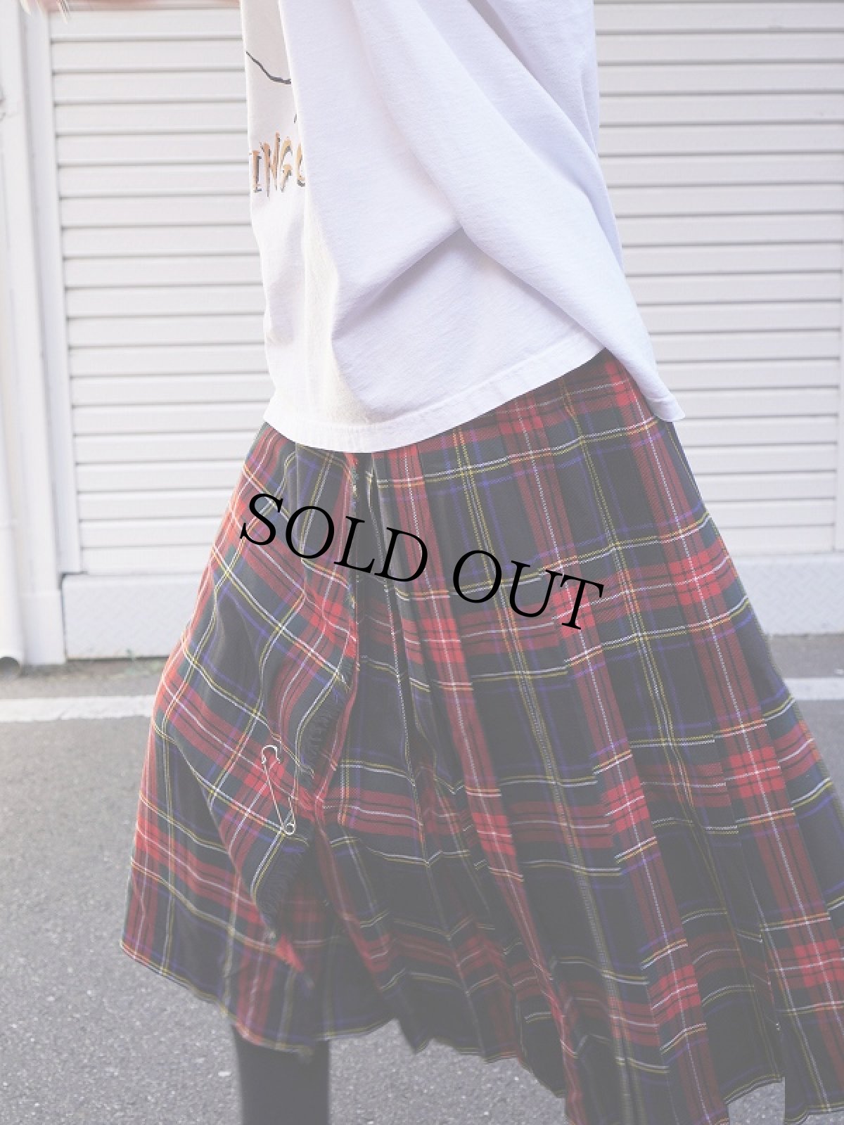 画像4: 90's Pringle BRITAIN製 タータンチェック柄 キルトスカート SIZE46 (4)