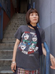 画像1: 1979 KISS "WORLD TOUR 79" ハードロックバンドツアーTシャツ M (1)