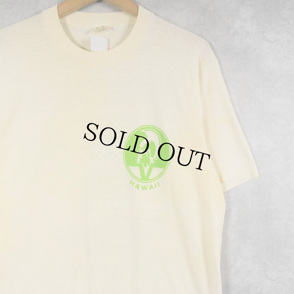 画像2: 70's PRIMO HAWAII Beer ビール企業 染み込みプリントTシャツ L (2)