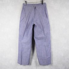 画像2: 60's FRENCH MILITARY リネンセーラーパンツ DEADSTOCK W29 (2)