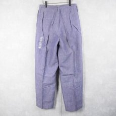画像2: 60's FRENCH MILITARY リネンセーラーパンツ DEADSTOCK W32 (2)