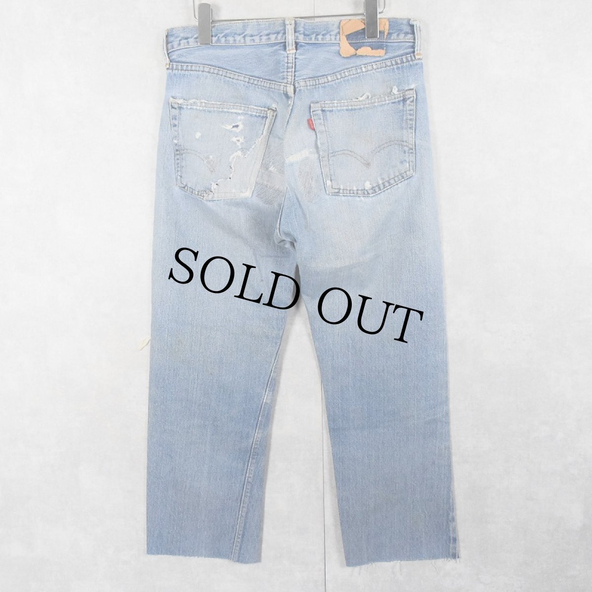 画像2: 70's Levi's 501 66前期 カットオフデニムパンツ W32 (2)
