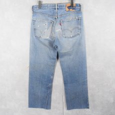 画像2: 70's Levi's 501 66前期 カットオフデニムパンツ W32 (2)