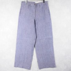 画像1: 50〜60's FRENCH MILITARY リネンセーラーパンツ "ワンウォッシュ" DEADSTOCK 【W31 L31】 (1)