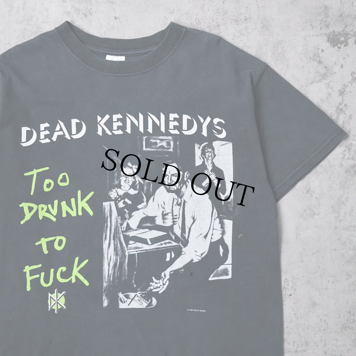 画像1: 1995 Dead Kennedys "Too Drunk To Fuck" ハードコアパンクバンドTシャツ L (1)
