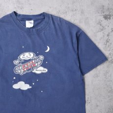 画像1: Evil Teen Records インディペンデント・レコードレーベル プリントTシャツ NAVY L (1)