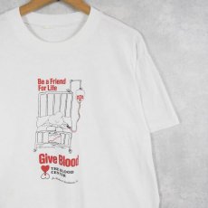 画像1: 80's THE BROOD CENTER 献血プリントTシャツ XL (1)