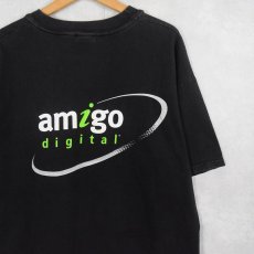 画像1: CANTEL AT&T "amigo digital" テック企業プリントTシャツ BLACK XL (1)