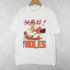画像1: 80〜90's MIAMI CANES USA製 "THE NOLES" バスケットボールチーム プリントTシャツ L (1)