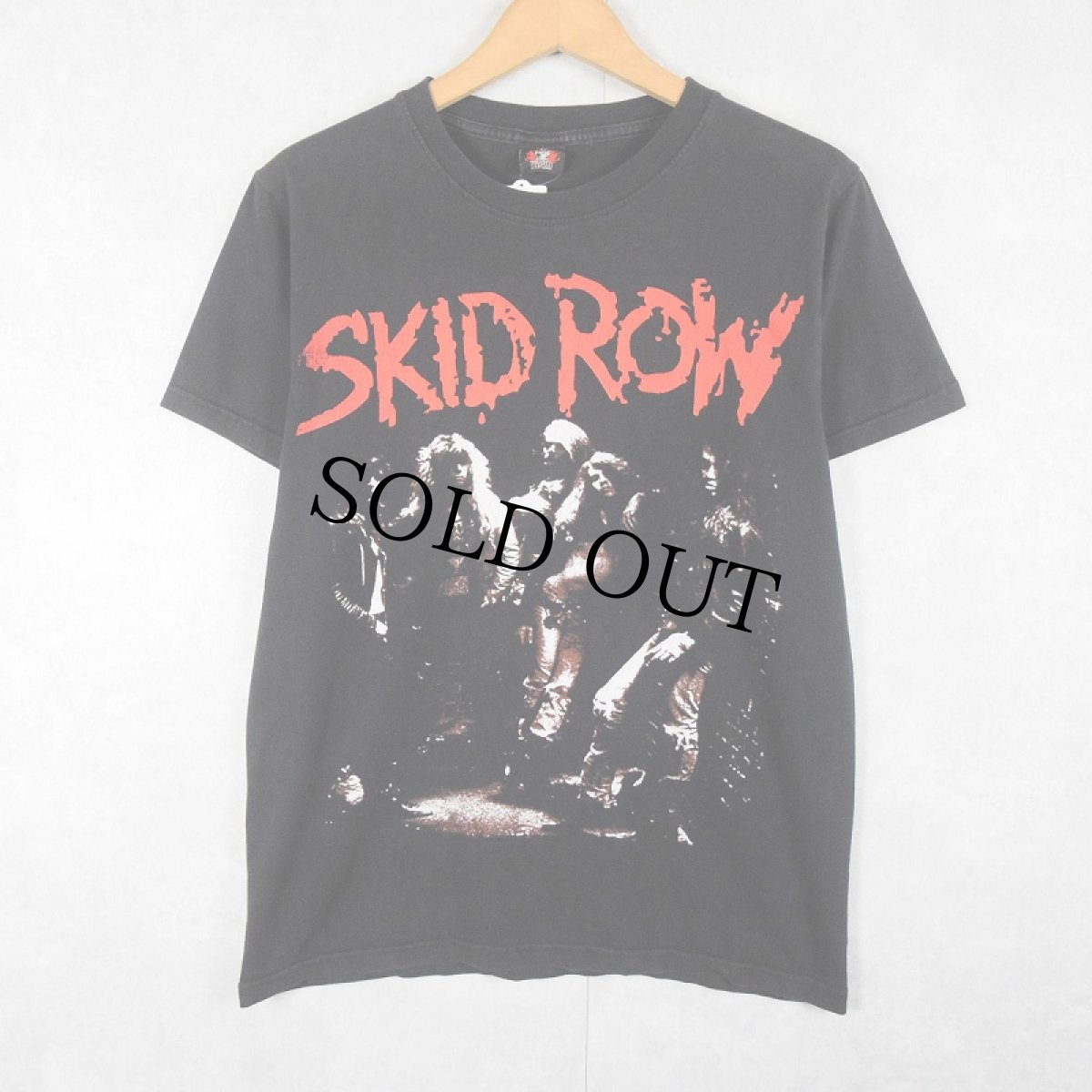 画像1: SKID ROW ヘヴィメタルバンドプリントTシャツ BLACK M (1)