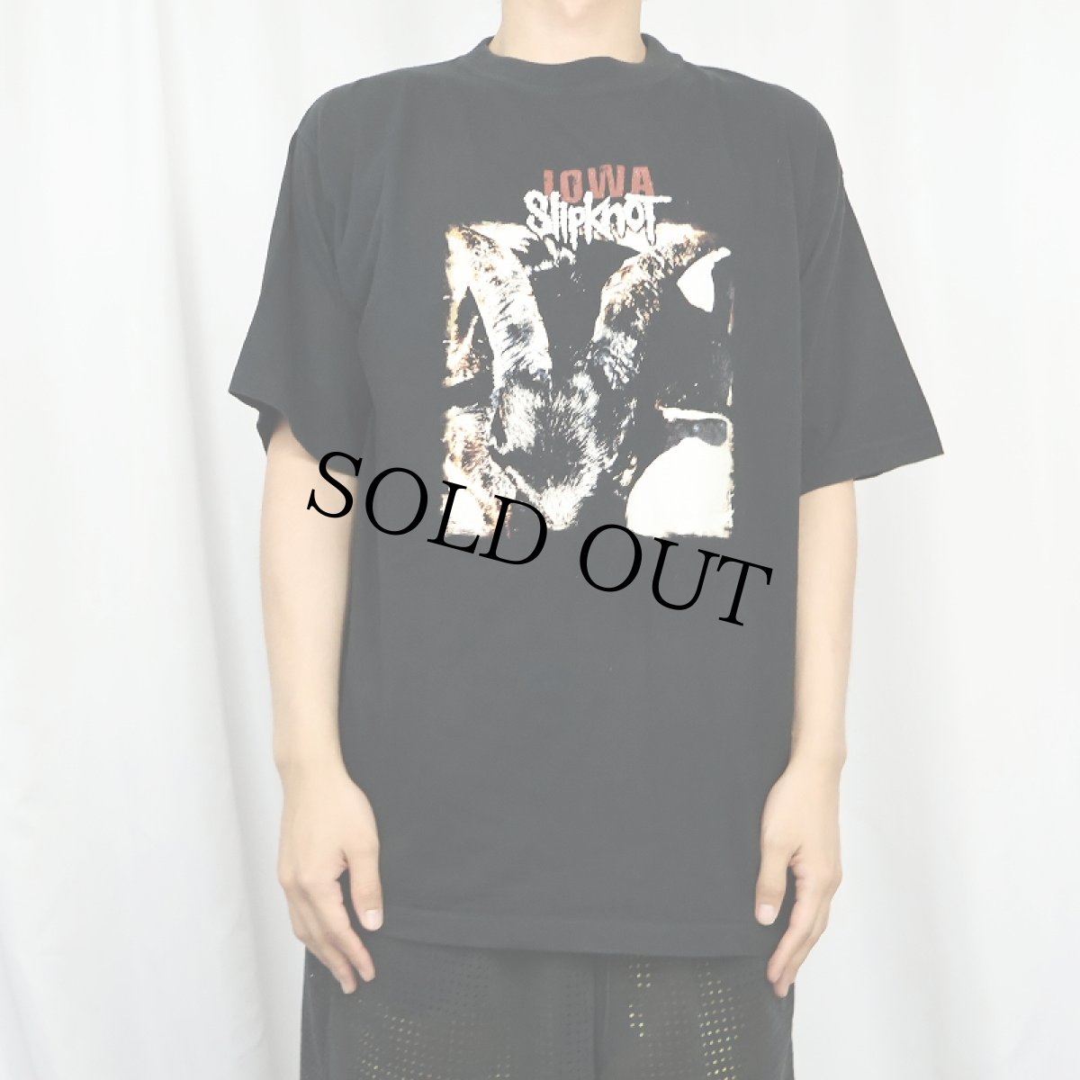 画像3: 2000's Slipknot "IOWA" ヘヴィメタルバンドアルバムTシャツ BLACK XL (3)