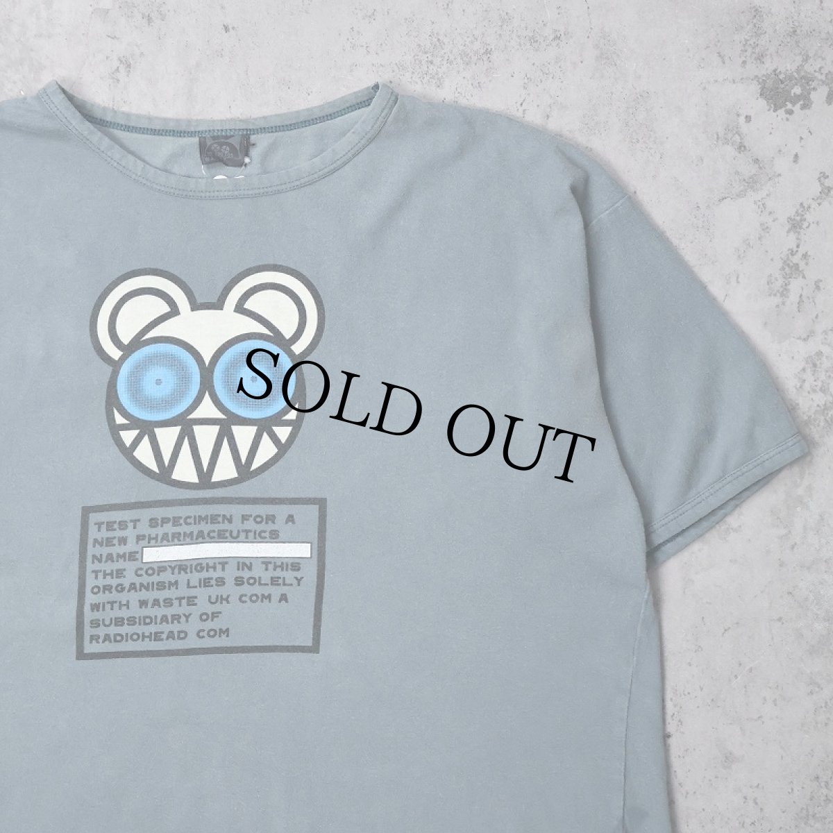 画像1: 2000's RADIOHEAD "Kid A Test" ロックバンド プリントTシャツ XL (1)