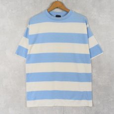 画像1: 90's Mervyn's Men's Collection USA製 ボーダー柄 Tシャツ L (1)