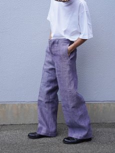 画像1: 50〜60's FRENCH MILITARY リネンセーラーパンツ DEADSTOCK 【W33 L29】 (1)